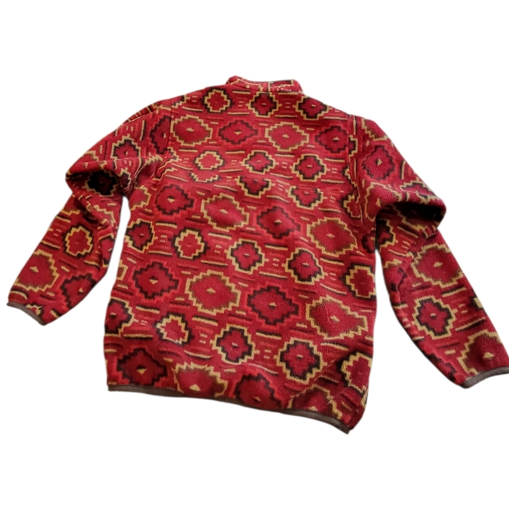 VINTAGE 2012 Patagonia Men's Synchilla Snap-T Fleece Yanaba Molten Lava XS - Picture 2 of 5